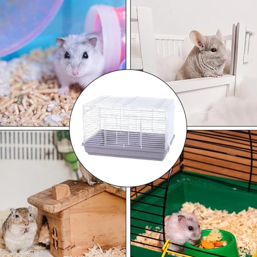 Cage hamster ventilée avec accessoires pour le bien-être des animaux - 5