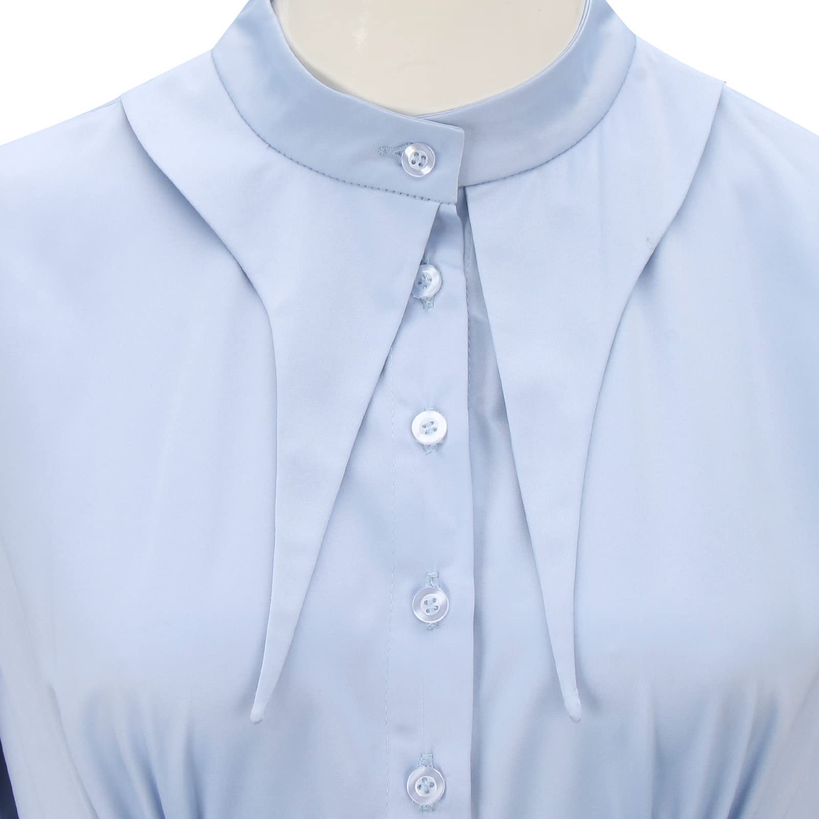 Déguisement Fleur Delacour Costume Femmes Robe Bleue Claire avec Cape Elégante Halloween Magique Cosplay Tenue