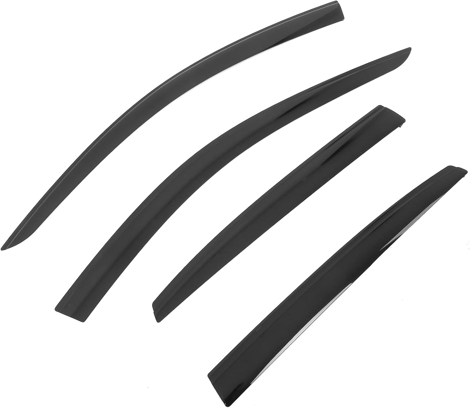 FREEMOTOR802 Low-Profile Window Deflectors Fits 2022-2025 Acura MDX | Tape-on Mount Rain Guards Side Window Visors Wind Deflectors Dark Tinted Acrylic 4-Piece