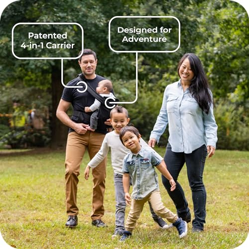 CO Carrier - Lightweight 4-in-1 Baby Carrier for Newborn to Toddler - Breathable Comfort, Easy to Use & Expandable As Baby Grows (Grey)