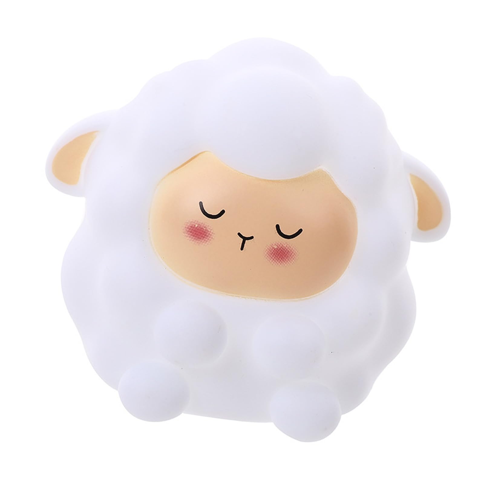 XuQiZZpp Cartoon Sheep Dimmable Night Light Bedside Lamp PVC Nursery Night Light Rechargeable Desk Lamp for Bedroom Decoration