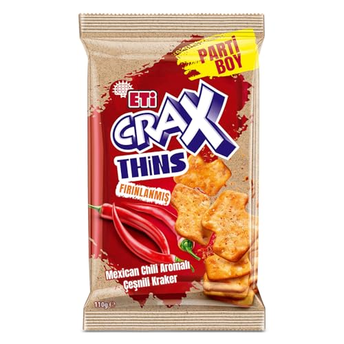 Crax Thins Mexican Chili Aromalı Çeşnili Kraker 110 g