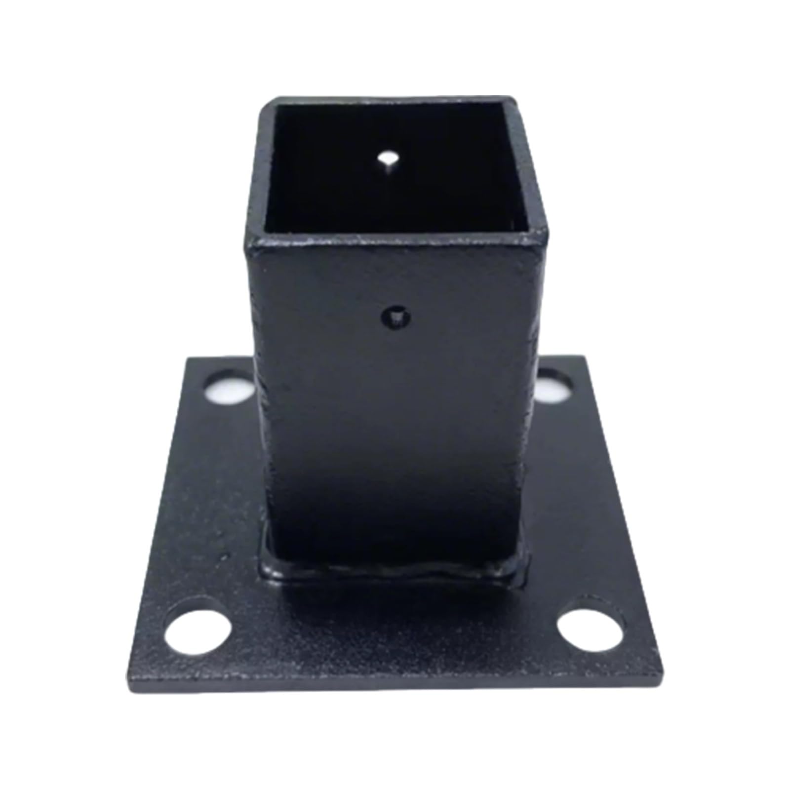 LZMZMQ Soporte para Poste Base para Poste de Madera Soporte de Base de Poste Blanco Negro Gris, Placa Base de Poste, Base de Anclaje de Brida(White,180x180mm/7x7in)