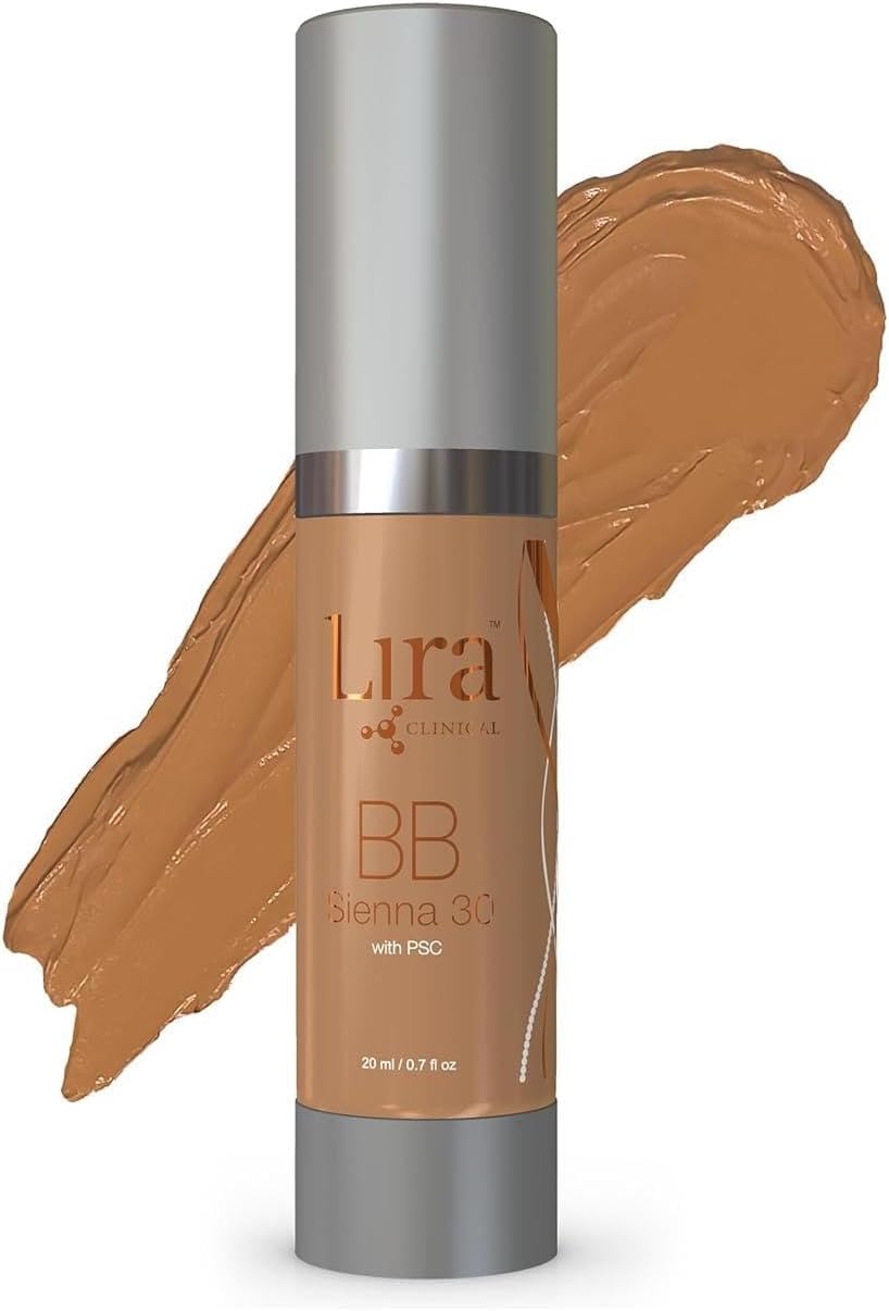 Lira Clinical BB - SPF 30 Tinted BB Cream with PSC & Vitamins - Full coverage - 0.7 fl oz. (BB Tint 30)