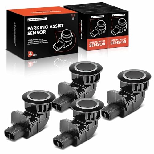 Image of A-Premium 4-PC Rear Reverse Backup Parking Assist Sensor Car Bumper PDC Compatible with Select Toyota Models - FJ Cruiser 2007 2008 2009 2010, Replace# 8934133050