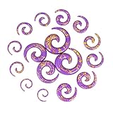 YOFANST Kit de estiramiento de oreja de 8 pares de espirales de acrílico UV de 12G-1/2 pulgadas, circonita cúbica