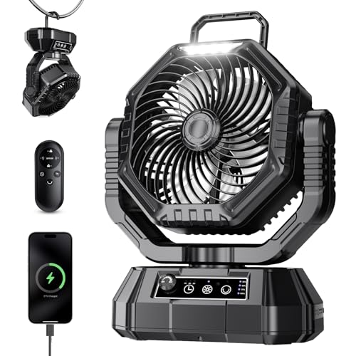AJVV Camping Fan 20000mAh - Black