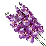 Orquídea artificial realista, parece real pero no perfumada, muy hermosa, popular y atractiva.