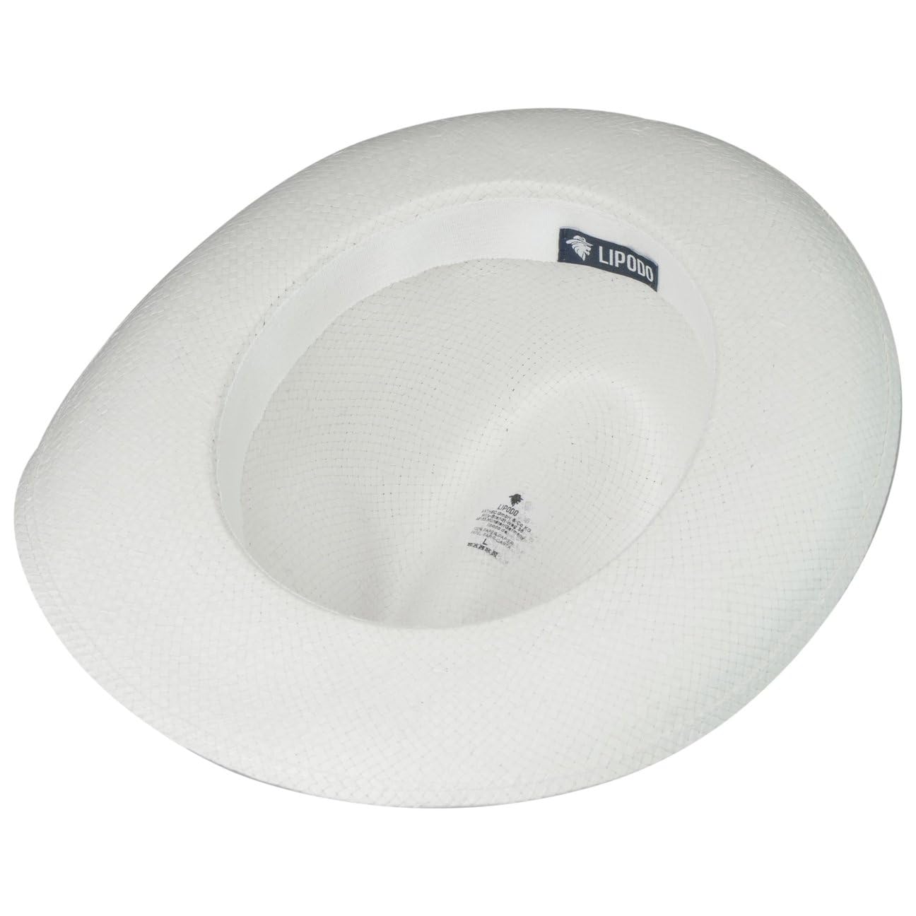 LIPODO White Mountain Sombrero de Paja Estilo Bogart Banda de Grosgrain Hombre Primavera Verano