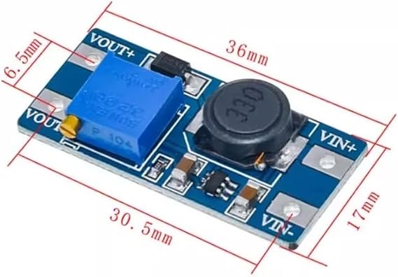 1-10PCS MT3608 Boost Module DC-DC Step Up Converter Booster Power Supply Module Board 2A Max 2V-24V To 5/9/12/28V for Arduino(8pcs Module)