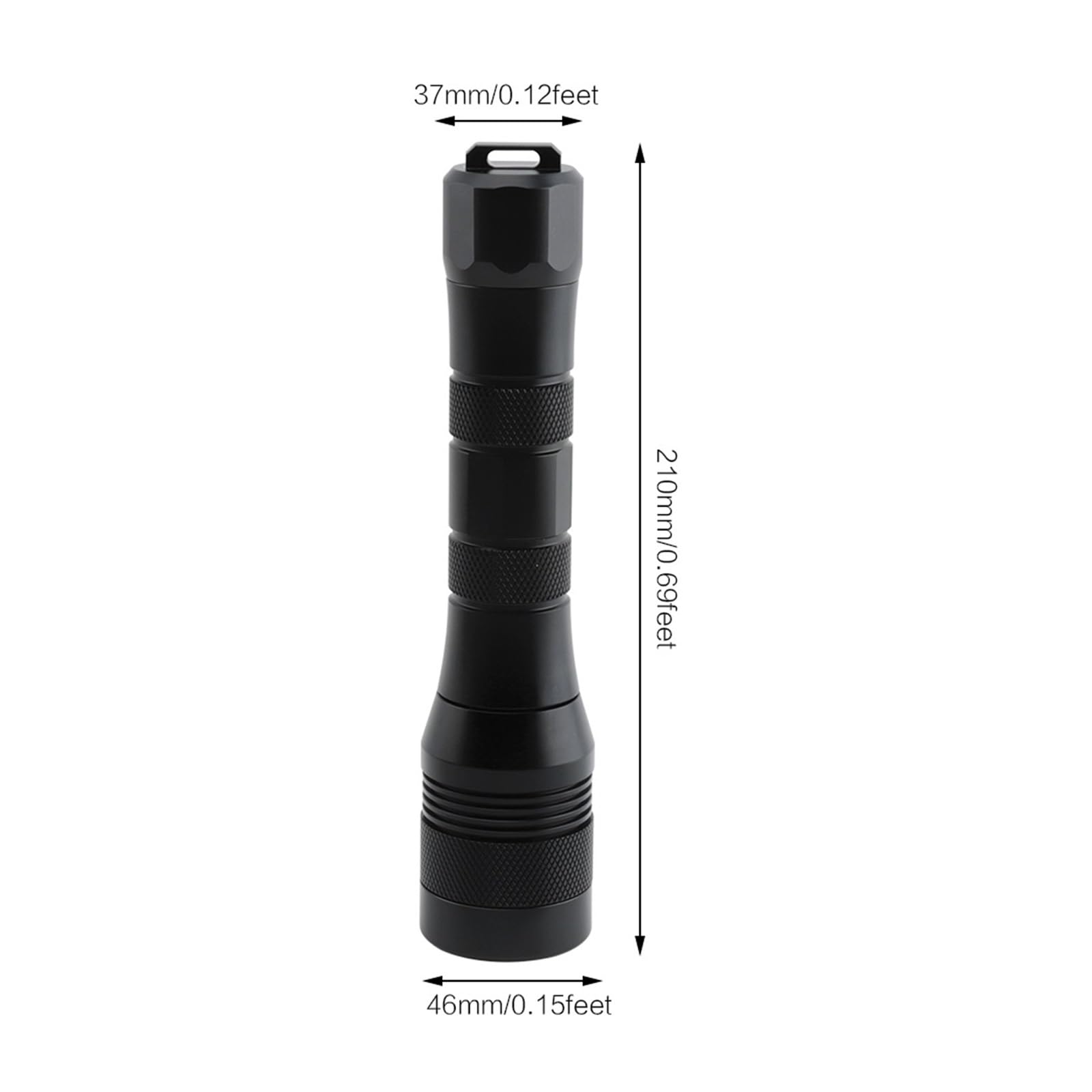 Latarka do nurkowania, Latarka do nurkowania L2 LED 1050LM pojedynczy plik IP68 podwodna latarka 150M 18650 lampa nurkowa latarnia do sportów podwodnych(No Battery)