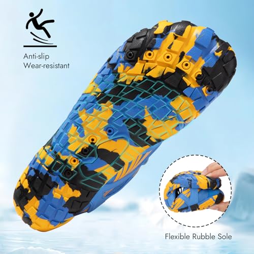 Image of ATHMILE Barefoot Water Shoes Women Men Wide Non Slip Aqua Beach River Pool | Quick Dry Swim Kayak Lake Hiking Surfing Boating Fishing Diving Rock Climbing Cruise Ship Essentials
