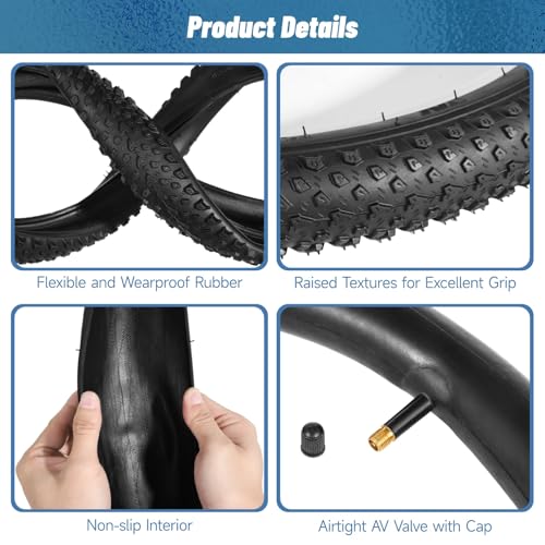 18/20 inch Bike Tire,2 Pack 18×2.125“/20×2.125” Bike