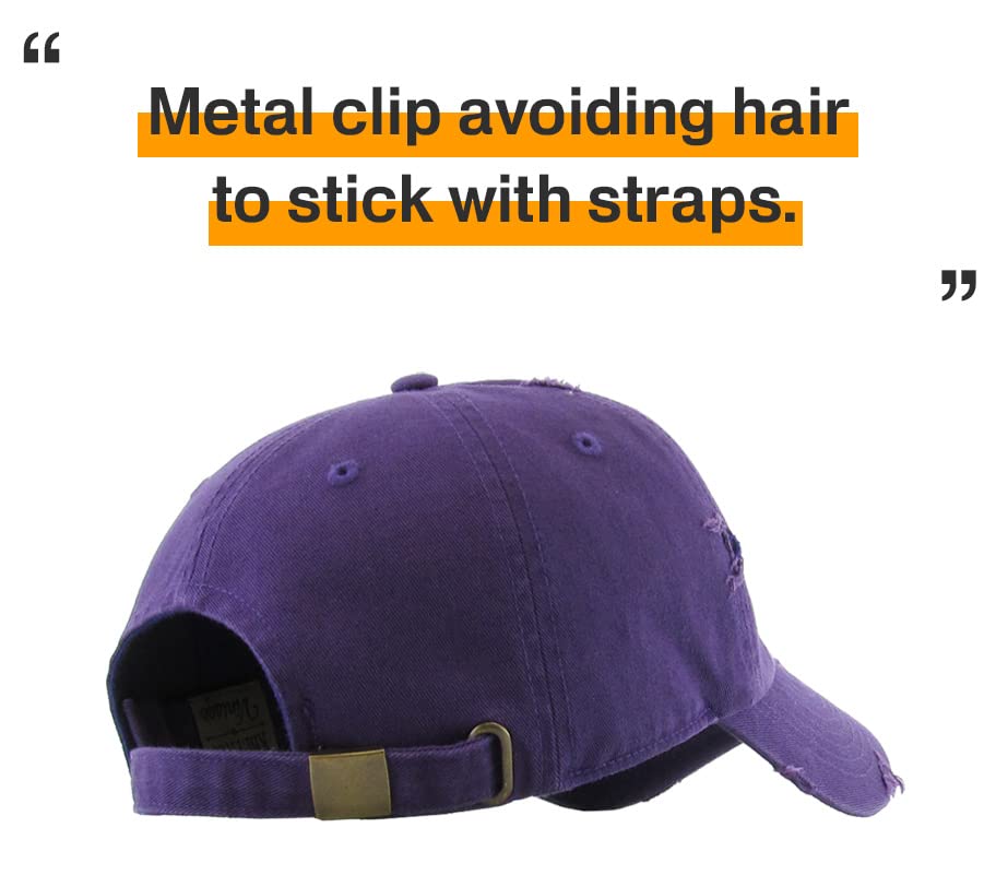 Image of KBETHOS Vintage Washed Distressed Cotton Dad Hat Baseball Cap Adjustable Polo Trucker Unisex Style Headwear Adjustable