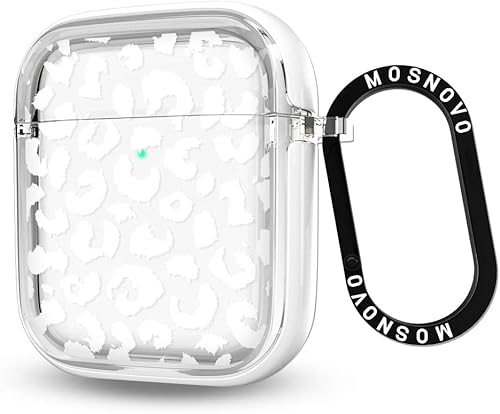 Miniatura 192 de MOSNOVO Funda protectora transparente para AirPods Pro 3, con anillo de metal duro de lujo de doble capa a prueba de golpes, diseñado para AirPods