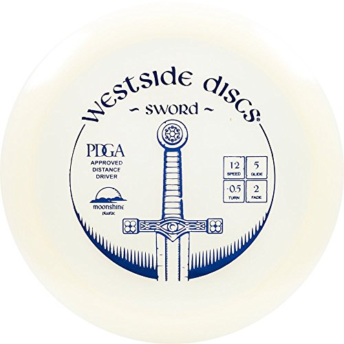 Westside Discs Moonshine VIP Glow Sword Distance Driver Golf Disc [Colors May Vary] - 173-176g