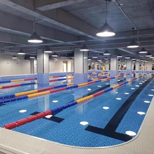 Pool Lane Divider 1 3 5 7 9 10 M Long, Inground Pool Safety Float Line Divider Rope Kits, Professional Swimming Competition Divider Line, for Separating Depth/ Shallow End(Color:Width 6cm (2.4inch),Si