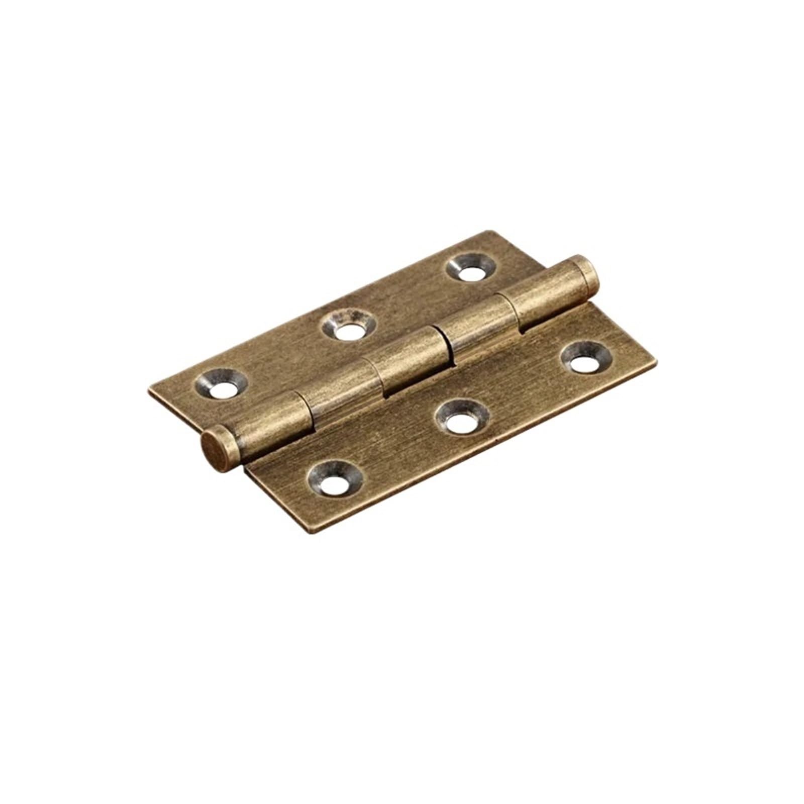 Sfoikvg T3605 Bronze 64Mm Door Hinges Hinges 4Pcs Antique Brass Door 2/2.5/3 Inch Furniture Cabinet Drawer Butt Hinge For Wooden Box Hardware For Outdoor Doors(T3605 Bronze 64Mm)