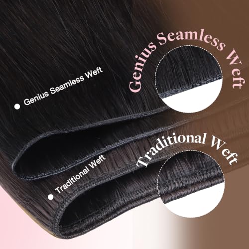 Image of GOO GOO Genius Weft Hair Extensions Human Hair Invisible Blend Flat Weft