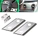 2pcs Garden Shredder Chipper Blades Cutters Kit 2 Hole Metal Garden Cut Blades Tools Set