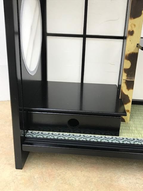 茶道 黒塗り茶箱No7