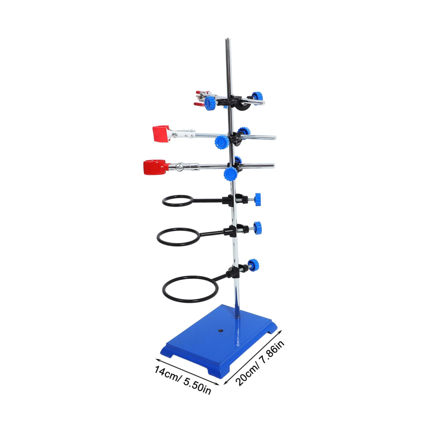 NAMOARLY Stable Support Stand Rod Set for Classroom Set Iron Stand Flask Clamp Chemistry Equipment Kit