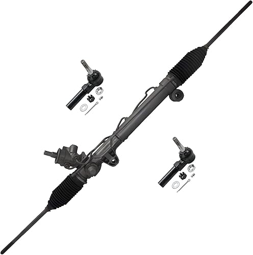 Miniatura 34 de Detroit Axle conjunto completo de dirección y ensamblaje de dirección con 4 puntas de barra exteriores e interiores, para modelos 4x4