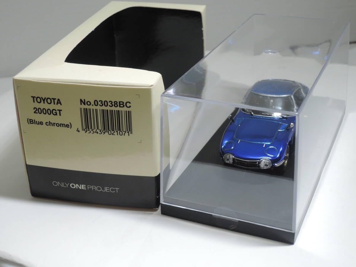 Amazon.co.jp: 京商ONLY ONE PROJECT Kyosho 1/43 2000GT Blue chrome