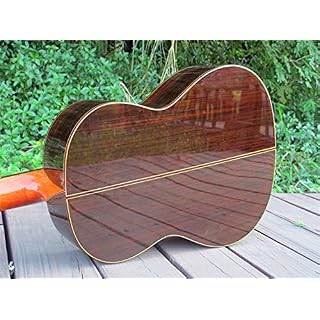 YYYSHOPP Guitare à la Main à la Main de 39 Pouces, Guitare électrique de cèdre/en Palissandre + ramassage, Guitare… – Image 5