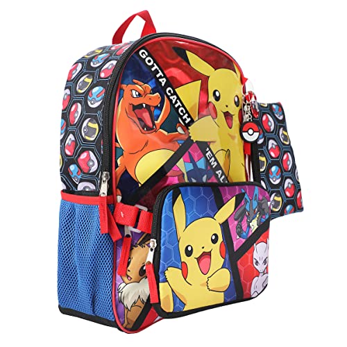 Bioworld Pokemon Trainer Gotta Catch 'Em All Youth 5-Piece Backpack Set4