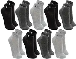 Kit 09 Pares Meia Lupo Sport Cano Curto Algodão Adulto