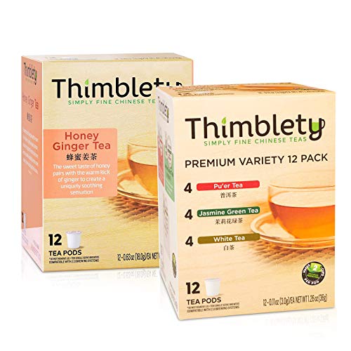 Thimblety Honey Ginger Tea And Classic Variety Tea For K Cups 24 Pods #TOP20