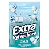 EXTRA Refreshers Polar Ice Chewing Gum, 120-Piece Bag (Pack of 6)