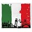 Green Vermilion White