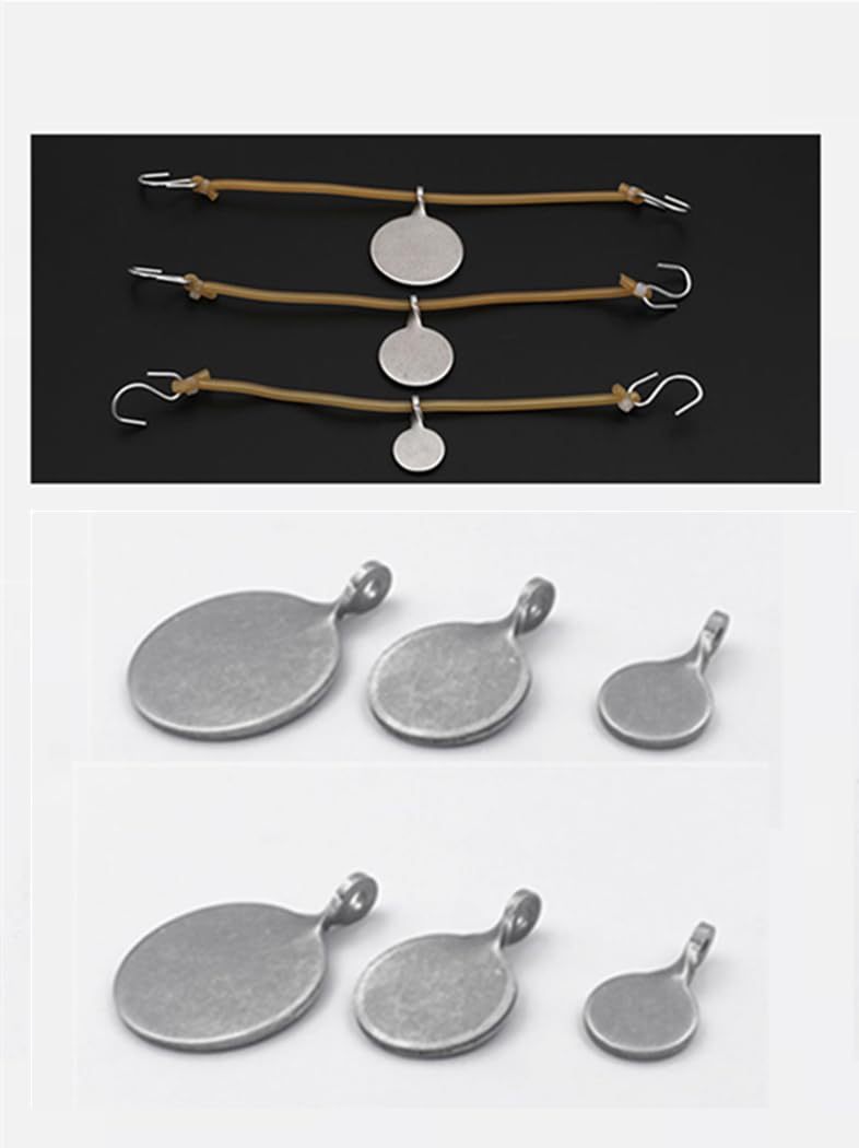 Toasis Slingshot Target Shooting Practice Steel Discs Target 6pcs Assorted Sizes