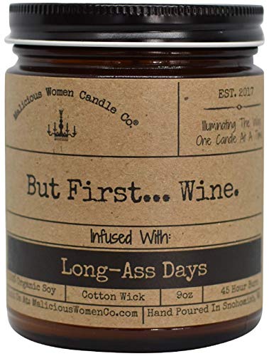 Malicious Women Candle Co - But First.Wine, Cabernet All Day (Sweet Red Wine)