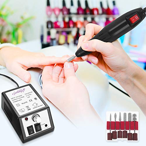 SPTHTHHPY Elektrische Nagelfräser, Professionell Elektrisch Nagelfeile Fräser Maniküre Pediküre set für Acryl Gele… – Bild 7