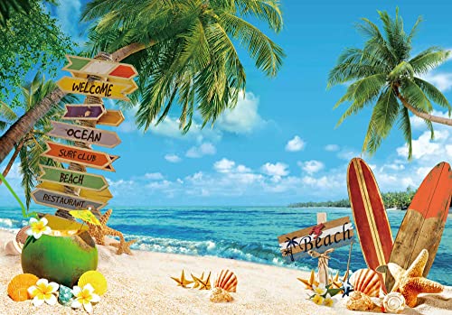 Amazon | Felortte 7 x 5フィート ポリエステル生地 夏のビーチ背景