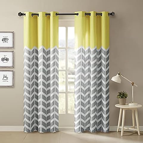 Intelligent Design Alex Chevron - Panel Superior con Ojales Amarillo Cover