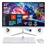 EEGVUY 22'' Computadora de sobremesa Todo en uno, All In One Pc Windows 10, 8GB Ram+256 GB SSD Intel I5-3470s, Cámara de...