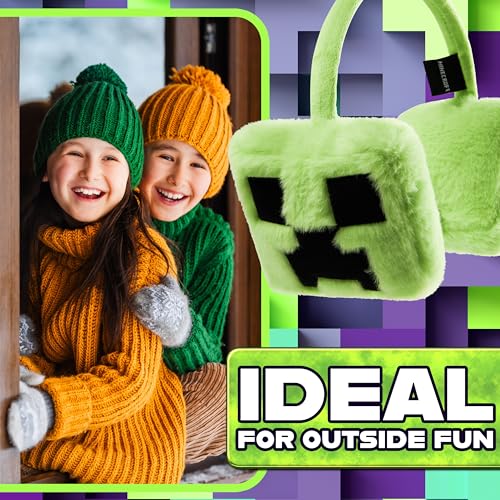 Minecraft BAM-MNCT-0206 Ear Muffs Kids - Creeper Winter Accessories Warm Cosy Earmuffs thumb #4