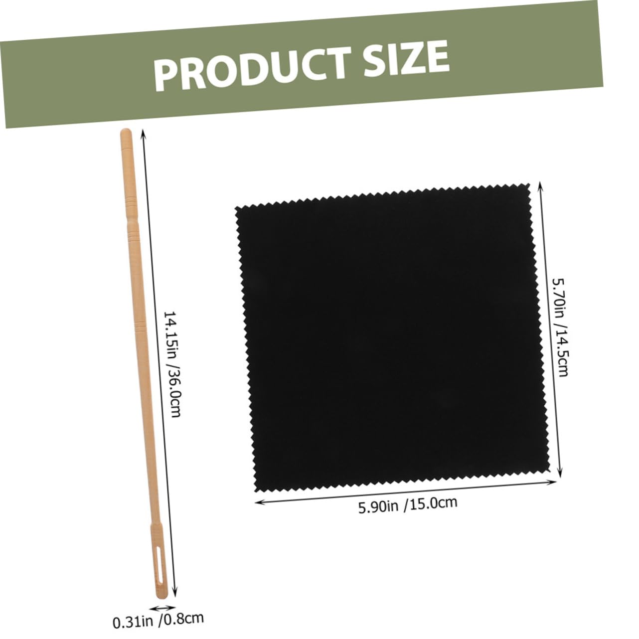 BESPORTBLE 1 Set Flute Cleaning Tools Kit Includes Flute Cleaning Rod and Soft Cloths for Instrument Care Professional and Portable for Musicians