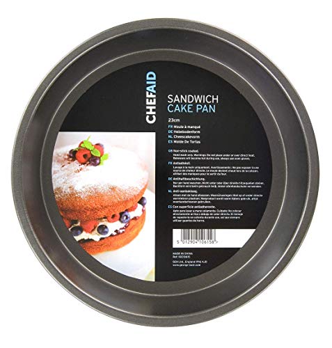 Chef Aid – Molde para Tartas con Base Fija, Color Negro