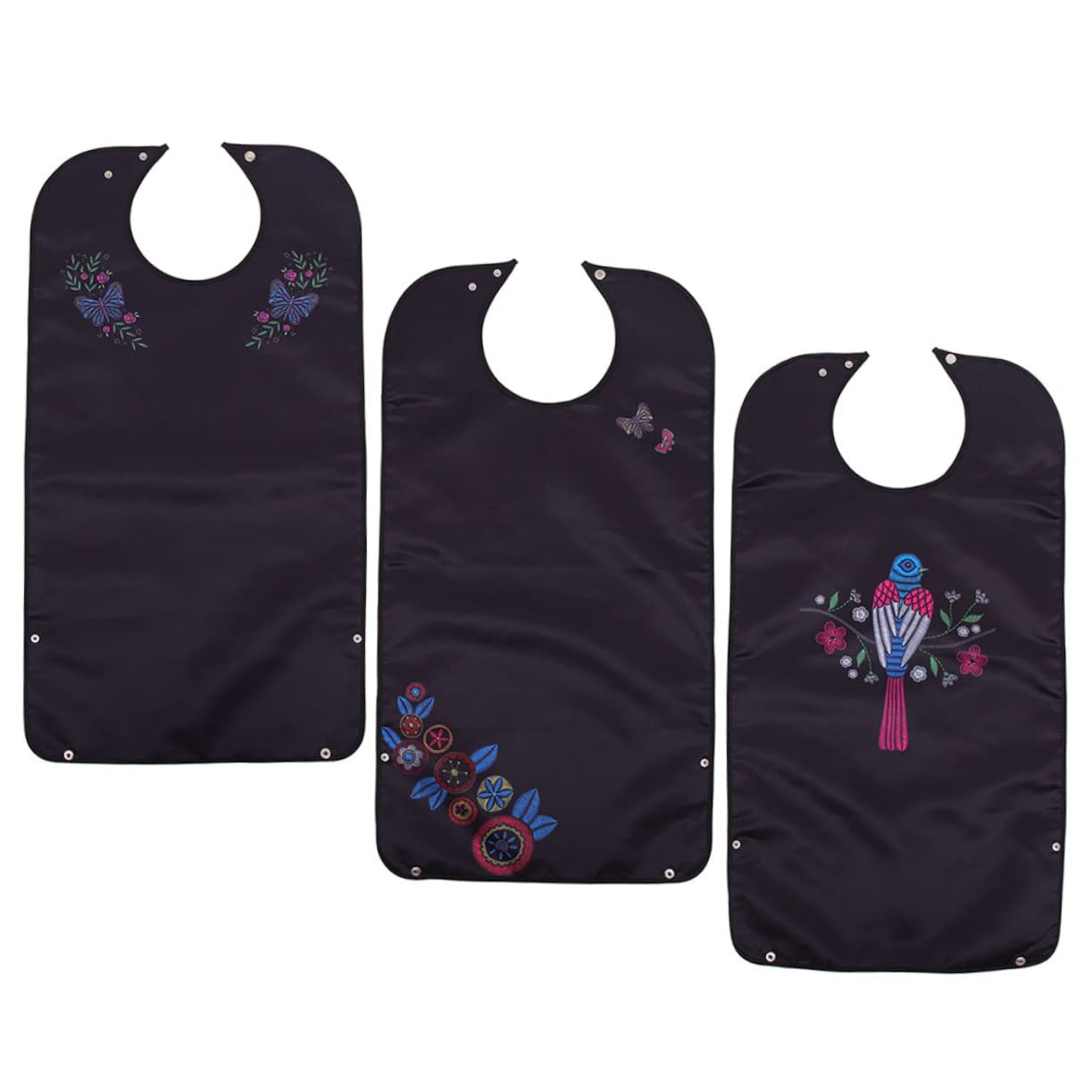 3pezzi Bavaglini Impermeabili Per Anziani Bavaglini Resistenti All Protezione Abbigliamento Per Adulti Per Pranzi e Facile e Riutilizzare