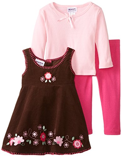 Image of Blueberi Boulevard Baby Girls' Brown Jumper with Legging