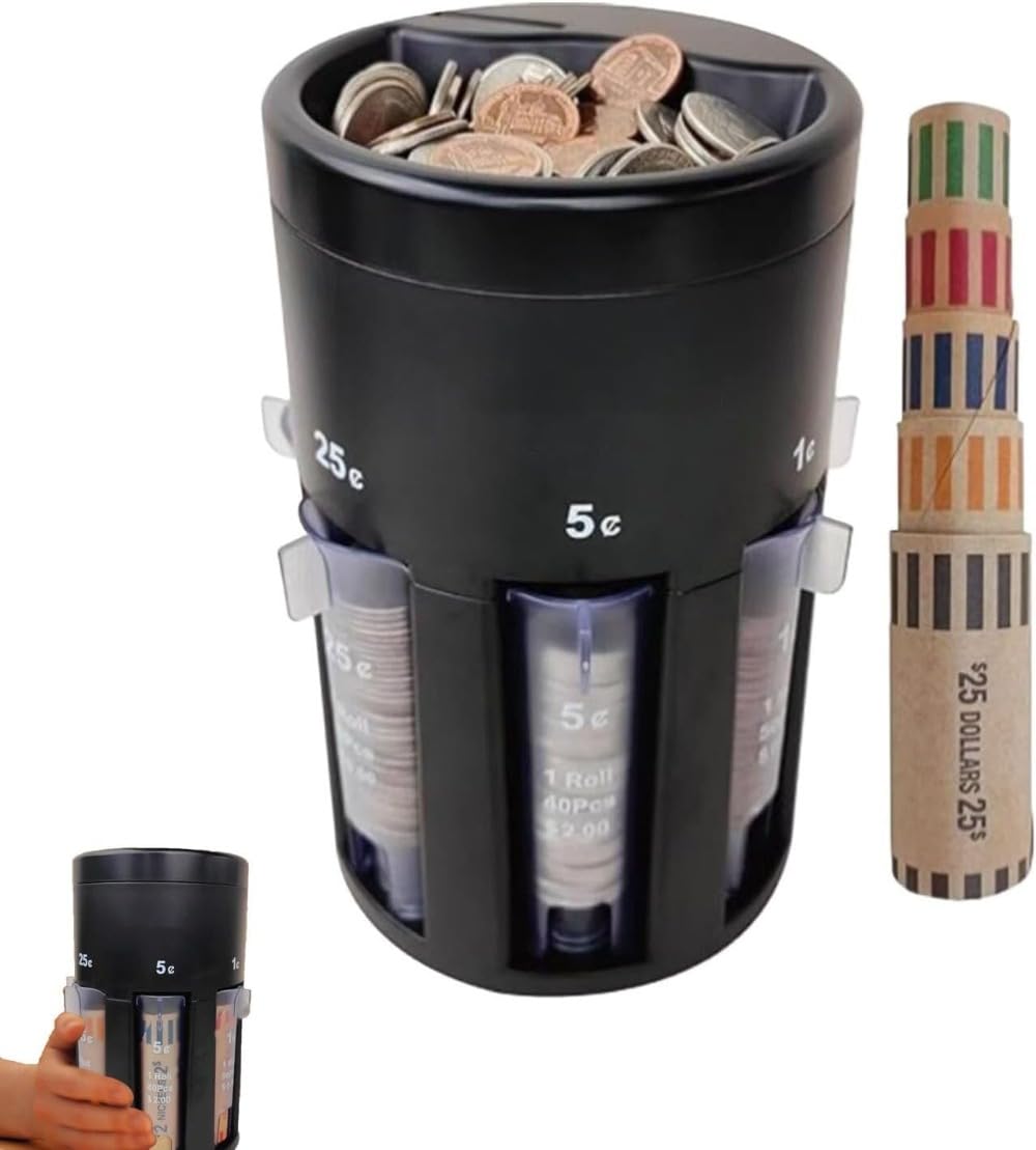 Amazon.co.jp: Marysea 自動コイン仕分け機と包装機 -  デジタルコインカウンターとオーガナイザー、高速で正確な仕分けのためのポータブル小銭貯金箱、使いやすいコイン計数機 [並行輸入品] : おもちゃ