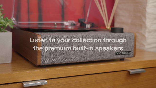 Victrola Eastwood II Plattenspieler In Eichenoptik – Mit Bluetooth 5.1, Vinyl-Stream, 3 Geschwindigkeiten & Integrierten Lautsprechern