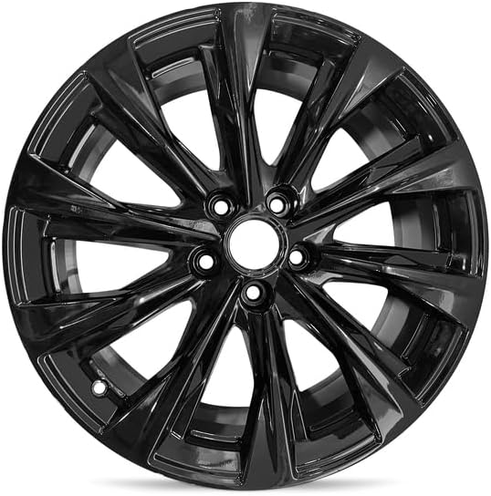 19x8 inch OEM Direct Replacement Aluminum Wheel - Recond for 2020-2025 Cadillac CT4 5-115mm Black 19 in Rim 84129744