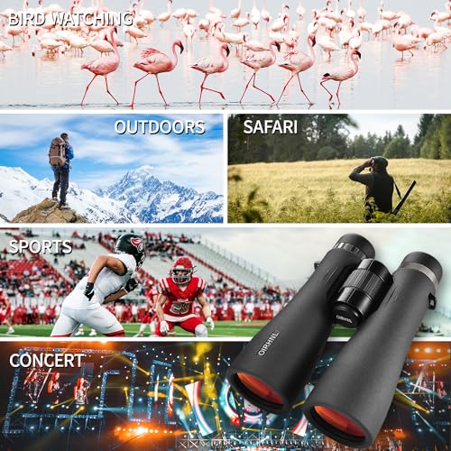 Binoculares 12x50 HD para Adultos con Adaptador para Celular miniatura 6