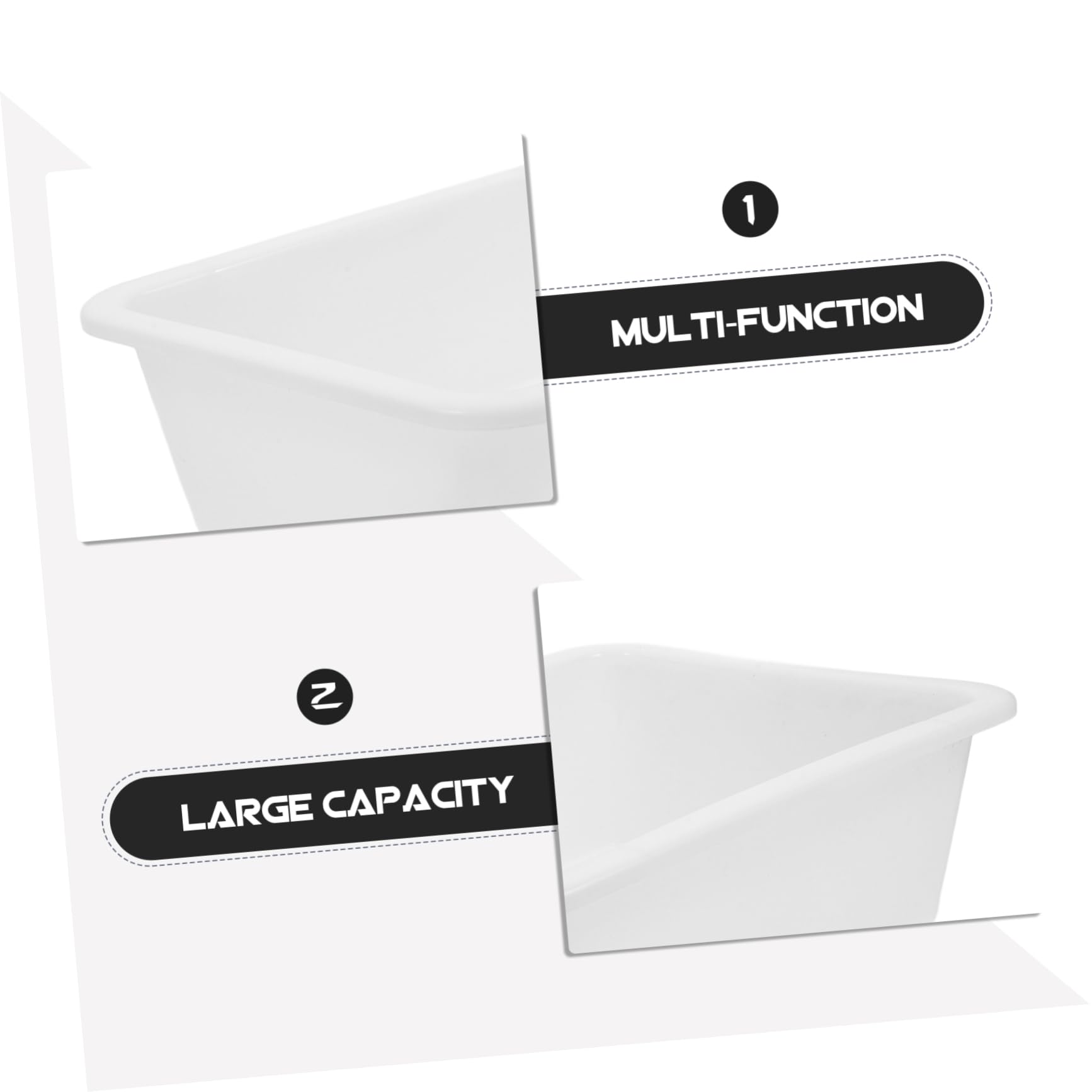 OUNONA 3stücke Laboratory Storage Tray Für Chemieexperimente Tiefer Auslaufsicherer Für Unterrichtszwecke Resistent Gegen Säuren Und Laugen